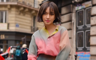 Phá vỡ giới hạn với trang phục loang màu, tạo sắc thái đầy ngẫu hứng