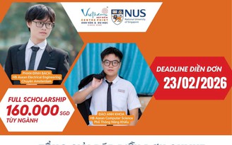 23.2: Ăn tết không quên hoàn tất hồ sơ dự tuyển học bổng cử nhân NUS