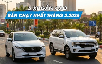 5 mẫu ô tô gầm cao bán chạy nhất Việt Nam tháng 2.2026?