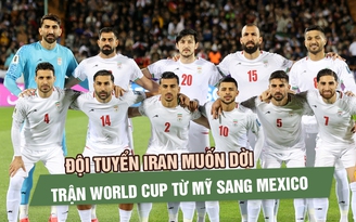 Đội tuyển Iran muốn dời trận World Cup từ Mỹ sang Mexico