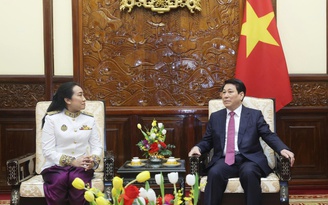 Chủ tịch nước Lương Cường tiếp đại sứ các nước trình quốc thư