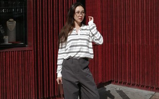 Họa tiết kẻ sọc ngang tạo điểm nhấn cuốn hút cho mọi bản phối