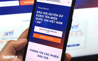 Tên miền '.vn' được đấu giá kỷ lục gần 1,6 tỉ đồng