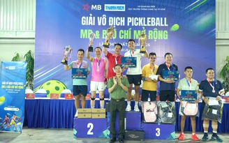 Lý Hoàng Nam vô địch giải pickleball của Cơ quan đại diện Cục Truyền thông CAND TP.HCM
