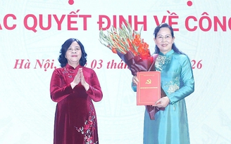 Bà Lê Thị Thủy giữ chức Bí thư Đảng ủy T.Ư Hội LHPN Việt Nam