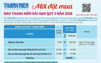 Mời đặt mua Báo Thanh Niên dài hạn quý 2 năm 2026