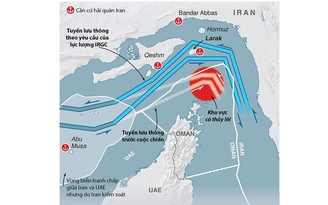 Tàu qua eo biển Hormuz vẫn 'nhỏ giọt'