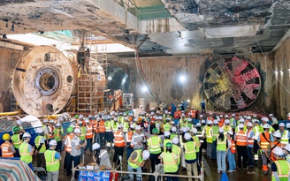 Nối thông toàn bộ hầm ngầm tuyến metro Nhổn - ga Hà Nội