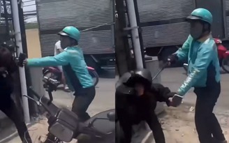 TP.HCM: Xử lý tài xế xe ôm công nghệ dùng gậy kim loại đánh người sau va chạm