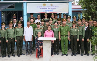Công an Tân Sơn Nhất hỗ trợ xây nhà cho lực lượng bảo vệ an ninh cơ sở