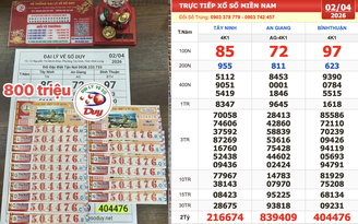 Xổ số miền Nam ngày 2 tháng 4: Người trúng số đài Bình Thuận là... khách quen