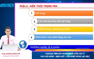 BÍ QUYẾT ÔN THI THPT 2026 | Môn vật lý | Chuyên đề 2 |  Nội năng. Định luật 1 của nhiệt động lực học