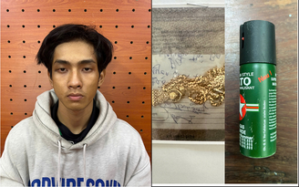 Cướp dây chuyền rồi xịt hơi cay vào mặt nạn nhân để tẩu thoát