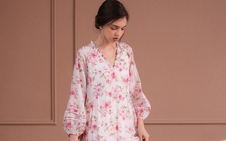 Sắc hồng pastel tôn nét tinh khôi và ngọt ngào của nàng