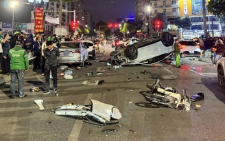 Khởi tố tài xế xe Lexus gây tai nạn liên hoàn ở Hà Nội