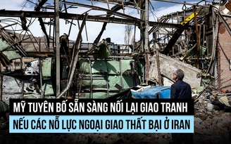 Mỹ sẵn sàng nối lại tấn công Iran nếu nỗ lực ngoại giao thất bại