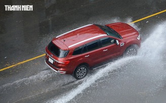 Vì sao không nên đạp phanh gấp khi lái ô tô qua vũng nước?