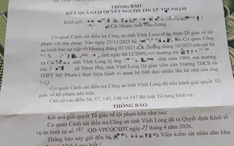 Khởi tố vụ án giao cấu có liên quan thầy giáo dạy toán ở Vĩnh Long
