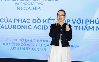 Bác sĩ Tô Lan Phương báo cáo về vai trò trẻ hóa tầng mỡ tại NVSS 2026