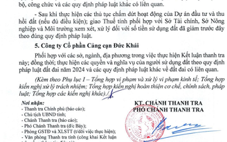 Cảng cạn IDC Đức Khải ‘treo’ 15 năm, thanh tra phát hiện nhiều sai phạm