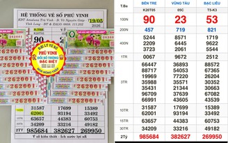 Xổ số miền Nam ngày 19 tháng 5: Khách trúng đài Bến Tre lãnh tiền ngay