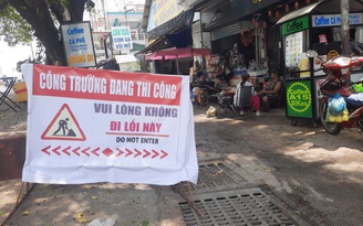 Đã đặt biển báo và khai thông cống thoát nước