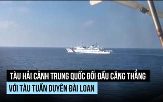 Tàu hải cảnh Trung Quốc đối đầu tuần duyên Đài Loan