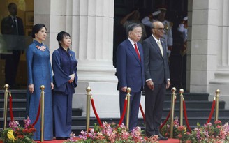 Lễ đón Tổng Bí thư, Chủ tịch nước Tô Lâm thăm cấp nhà nước Singapore