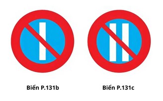 Phân biệt một và hai gạch trắng trên biển cấm đỗ xe