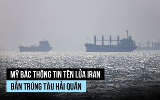 Mỹ bác tin Iran bắn tên lửa trúng tàu hải quân