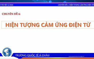 Bí quyết ôn thi tốt nghiệp THPT đạt điểm cao: Hiện tượng cảm ứng điện từ