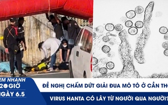 Xem nhanh 20h ngày 6.5: Đề nghị chấm dứt giải đua mô tô ở Cần Thơ | Virus hanta có nguy cơ lây từ người qua người không?