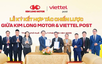 Kim Long Motor và Viettel Post ký kết hợp tác chiến lược toàn diện