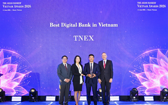 TNEX đạt giải thưởng Ngân hàng số tốt nhất* Việt Nam 2026 nhờ nền tảng ưu việt