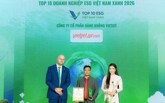 Vietjet liên tiếp hai năm được vinh danh trong Top Doanh nghiệp ESG Việt Nam Xanh