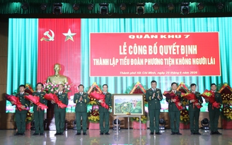 Quân khu 7 thành lập Tiểu đoàn Phương tiện không người lái