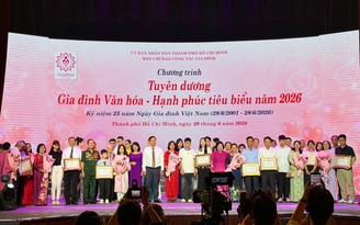 TP.HCM vinh danh 104 gia đình văn hóa - hạnh phúc tiêu biểu