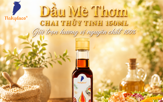 Dầu mè thơm chai thủy tinh 150ml Nakydaco - Giữ trọn hương vị nguyên chất 100%