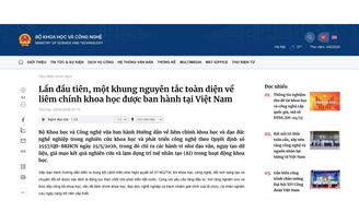 Retraction Watch đưa tin về liêm chính khoa học ở Việt Nam