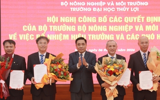 GS Nguyễn Trung Việt được bổ nhiệm giữ chức Hiệu trưởng Trường ĐH Thủy lợi