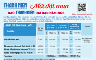 Mời đặt mua Báo Thanh Niên dài hạn quý 3/2026