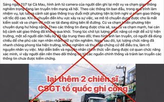 Công an Cà Mau: Thông tin CSGT truy đuổi gây tai nạn là sai sự thật