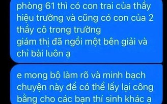 Bộ GD-ĐT lần đầu lên tiếng về vụ gian lận thi tốt nghiệp tại Quảng Trị