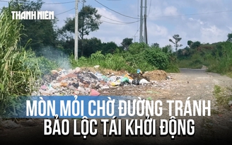 Tuyến đường tránh hơn 800 tỉ đồng ở Lâm Đồng hư hỏng sau nhiều năm ngưng thi công