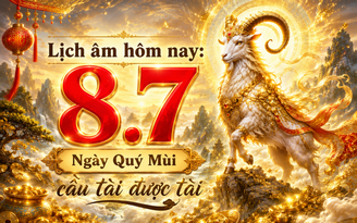 Lịch âm hôm nay 8.7: Ngày Quý Mùi 'cầu tài được tài'