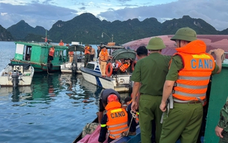 Vụ lật tàu ở Quảng Ninh: Còn 1 người đang mất tích