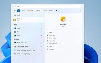 Phát hiện ứng dụng thời tiết trên Windows 11 'ngốn' RAM