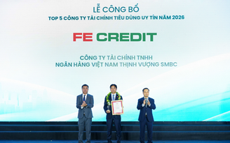 FE CREDIT ba năm liền dẫn đầu Top 5 Công ty tài chính tiêu dùng uy tín