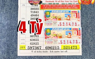 Đi đám cưới mua 2 tờ vé số, trúng độc đắc 4 tỉ xổ số miền Nam