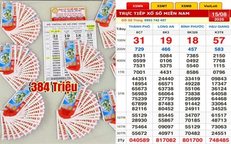 Xổ số miền Nam ngày 15 tháng 8: Có người trúng cọc vé đài Hậu Giang